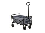 Homezone , Anthrazit, Schwarz , Metall, Kunststoff , 46x95x76 cm , Freizeit, Camping, Bollerwagen