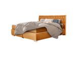 Livetastic , Gelb , Textil , H3 , 180x200 cm , Made in EU, Made in Europe, FSC 100% , Schlafzimmer, Betten, Boxspringbetten