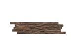 Möbelix , Dunkelbraun , Holz , Teakholz , Holz , 15x2x61 cm , Dekoration, Wandverkleidungen, Wandverkleidungen