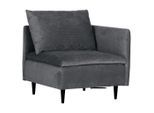 Mid.you , Anthrazit , Textil , Buche , massiv , Füllung: Polyester , 83x72x83 cm , erweiterbar, Rücken echt , Wohnzimmer, Sofas & Couches, Sofas, Weitere Sofas, Modulare Sofas