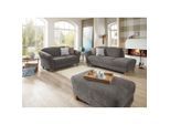 Sit & More , Grau , Textil , Buche , 194x84x91 cm , Goldenes M, Oeko-Tex® Standard 100, Made in Europe, DGM-Klimapakt , Rücken echt, Armteil links , Wohnzimmer, Sofas & Couches, Relaxliegen & Récamièren, Récamièren & Ottomanen