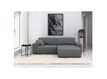 Trendmanufaktur , Grau , Textil , Füllung: Polyetherschaumkern , Ottomane rechts, seitenverkehrt montierbar, L-Form , 265x164 cm , Made in Europe , Schlafen auf Sitzhöhe, Rücken echt, Armteil links, Armteil rechts ,