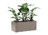 Möbelix , Taupe , Kunststoff , 99.5x39.5x39.5 cm , stabil, wetterbeständig, UV-beständig , Freizeit im Garten, Gartenpflege, Pflanzenpflege, Blumen- & Pflanzkasten