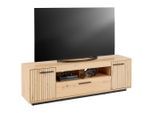 Möbelix , Schwarz, Eiche Artisan , Holzwerkstoff , 1 Schublade(n) Schubladen , 163.6x52.2x40.2 cm , FSC MIX ,