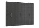 Mid.you , Grau, Weiß , Holzwerkstoff , 6 Fächer , 300x236x58 cm , BQ - Bündnis für Qualität, Made in Germany, DIN EN ISO 9001 , umfangreiches Zubehör erhältlich, in verschiedenen Größen erhältlich, in verschiedenen Holzdekoren erhältlich ,