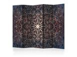 artgeist , Mehrfarbig, Schwarz , Holz, Textil , Kiefer , massiv , Mandala , 225x172x3 cm , Motiv auf Vorder- und Rückseite , Kleinmöbel, Paravents