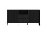 Möbelix , Schwarz , Holzwerkstoff , 2 Schublade(n) Schubladen , 150x70x40 cm ,