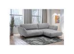 Livetastic , Grau , Textil , Füllung: Silikon, Schaumstoffflocken , Ottomane rechts, L-Form , 282x187 cm , Made in EU , Liegefunktion, Schlafen auf Sitzhöhe, Rücken echt , Wohnzimmer, Sofas & Couches, Wohnlandschaften, Ecksofas