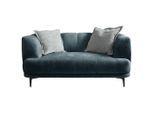 Mid.you , Blau , Textil , Füllung: Polyurethan (Pur) , 166x77x106 cm , Made in EU , Wohnzimmer, Sofas & Couches, Sofas, 2er Sofas