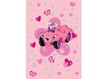 Möbelix , Rosa , Textil , rechteckig , 110x170 cm , Oeko-Tex® Standard 100 , für Fußbodenheizung geeignet, rutschfest , Teppiche & Böden, Teppiche, Kinderteppiche
