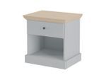 Mid.you , Eiche grau , Holzwerkstoff , 1 Schublade(n) Schubladen , 45x35x45 cm , Stauraum, gastro- und objekttauglich, offenes Fach ,