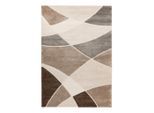 Obsession , Taupe , Textil , Abstraktes , rechteckig , 80x150 cm , Oeko-Tex® Standard 100 , für Fußbodenheizung geeignet , Teppiche & Böden, Teppiche, Webteppiche, Flachwebteppiche