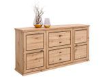 Möbelix , Anthrazit, Eichefarben , Holzwerkstoff , 2 Fächer , 4 Schublade(n) Schubladen , 180x89.5x43 cm , Beimöbel erhältlich ,