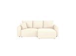 Mid.you , Creme , Textil , Füllung: Schaumstoffflocken,Schaumstoffflocken , Eckteil, L-Form, links montierbar, rechts montierbar , 250x151 cm , Made in EU ,