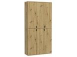 Mid.you , Holzwerkstoff , 11 Fächer , 91x193x34 cm , FSC MIX , Garderobe, Garderobenschränke
