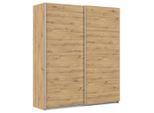 Möbelix , Eiche Artisan , Holzwerkstoff , 2 Fächer , 181x210x62 cm , Blauer Engel, Goldenes M, Made in Germany ,