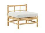 Gardenson , Hellbraun , Holz , Rattan, Bambus , einzeln stellbar , 71.5x71x75 cm ,