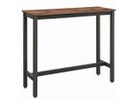 Möbelix , Braun, Schwarz , Metall, Holzwerkstoff , teilmassiv , 40x100x120 cm , Esszimmer, Barmöbel, Bartische