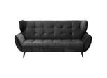Mid.you , Anthrazit , Textil , 221x105x98 cm , Wohnzimmer, Sofas & Couches, Sofas, 3er Sofas