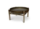 Möbelix , Edelstahlfarben, Rostfarben , Metall , 63x34.5x63 cm , Grüner Punkt, Made in Europe, Handmade in Europe , abnehmbare Standfüße, hitzebeständig , Freizeit im Garten, Gartenaccessoires, Feuerschalen