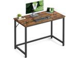 Mid.you , Schwarz, Dunkelbraun , Metall, Holzwerkstoff , 100x75.5x50 cm , Büromöbel, Schreibtische, Gaming-Tische