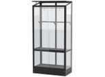 Möbelix , Schwarz , Metall, Glas , 81.2x165.5x81.2 cm , Freizeit im Garten, Gartenpflege, Gewächshäuser