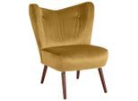 Max Winzer , Gelb , Textil , Nussbaum , 70x86x69 cm , Goldenes M, Made in Germany , Esszimmer, Esszimmerstühle, Stühle