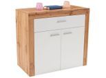 Möbelix , Weiß, Eichefarben , Holzwerkstoff , 1 Fächer , 1 Schublade(n) Schubladen , 94.1x79x39 cm , Beimöbel erhältlich , Kleinmöbel, Kommoden, Kommoden