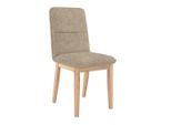 James Wood , Beige , Holz, Textil , Eiche , vollmassiv , 47x91x44 cm ,