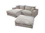 Livetastic , Grau , Textil , Füllung: Polyurethan (PUR),Polyurethan (Pur) , Ottomane links, L-Form , 265x180 cm , Made in EU , Wohnzimmer, Sofas & Couches, Wohnlandschaften, Ecksofas