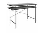Mid.you , Schwarz, Eichefarben , Holzwerkstoff , rechteckig , 75x50x110 cm , gastro- und objekttauglich , Büromöbel, Schreibtische, Gaming-Tische