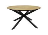 Möbelix , Naturfarben, Schwarz , Metall, Holzwerkstoff , rund , 80x45x80 cm , einfacher Aufbau , Wohnzimmer, Wohnzimmertische, Couchtische, Couchtische rund