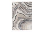 Obsession , Grau, Creme , Kunststoff, Textil , Abstraktes , rechteckig , 80x300 cm , Oeko-Tex® Standard 100 , für Fußbodenheizung geeignet ,