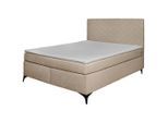 P & B , Beige , Textil , H2 , 1-Zonen , 180x200 cm , Made in EU, Made in Europe , Matratze, gepolstertes Kopfteil, Federkernmatratze, in verschiedenen Größen erhältlich, Kingsize, Partnermatratze mit durchgehendem Bezug, Matratze durchgehend , Schlafzimmer, Betten, Boxspringbetten
