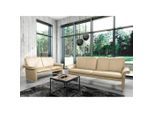 Livetastic , Beige , Leder , Echtleder , Rindleder , 197x90x88 cm , Made in EU , Lederauswahl, Rücken echt , Wohnzimmer, Sofas & Couches, Sofas, 2er Sofas