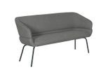 Möbelix , Grau , Holz, Metall, Textil , Pappel , Sperrholz , 160x87x62 cm , Esszimmer, Bänke, Polsterbänke