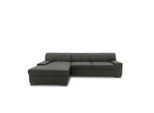 Mid.you , Schwarz , Textil , Uni , L-Form , 268x153 cm , Made in EU, FSC MIX , Rücken echt ,