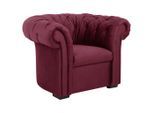 Mid.you , Rot , Textil , Buche , vollmassiv , 114x78x91 cm , Made in EU ,