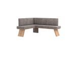 Möbelix , Grau , Textil, Holzwerkstoff , L-Form , 160x140 cm ,