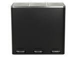 Mid.you , Schwarz , Metall , 3 x 18 l , 61.0x56.0x31.5 cm ,
