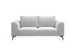 Mid.you , Hellgrau , Holz, Textil , Füllung: Polyurethan (Pur), Silikon , 186x88x90 cm , Made in EU , Wohnzimmer, Sofas & Couches, Sofas, 2er Sofas