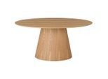 Mid.you , Eichefarben , Holz, Holzwerkstoff , Eiche , furniert , oval , 90x76x160 cm , Esszimmer, Esszimmertische, Esstische, Holztische, Esstische Holz