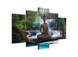 artgeist , Mehrfarbig , Textil, Holzwerkstoff , rechteckig , 100x50x1.2 cm , Keilrahmen , Dekoration, Bilder & Rahmen, Bilder, Landschafts Bilder