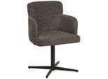 Livetastic , Anthrazit , Holz, Metall, Textil , Pappel , Sperrholz , 58.5x85x63 cm , Sitzfläche 360° drehbar ,