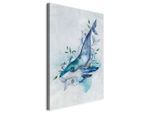 artgeist , Pastellblau, Grauweiß , Textil, Holzwerkstoff , rechteckig , 40x60x1.2 cm , Keilrahmen , Dekoration, Bilder & Rahmen, Bilder, Tier Bilder