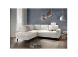 Livetastic , Weiß , Textil , Buche , Uni , 242x200 cm , Made in EU , Rücken echt , Wohnzimmer, Sofas & Couches, Schlafsofas, Schlafsofas