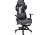 Mid.you , Schwarz , Holz, Metall, Kunststoff, Textil , Pappel , Sperrholz , 70x122-130x61.5 cm , Sitzfläche 360° drehbar , Büromöbel, Bürostühle, Gaming Stühle
