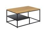 Livetastic , Eichefarben , Metall , furniert , quadratisch , 60x42x90 cm , Wohnzimmer, Wohnzimmertische, Couchtische