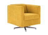 Looks by W.Joop , Gelb , Textil , Uni , 72x71x75 cm , Made in EU , Wohnzimmer, Sessel
