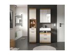 Mid.you , Naturfarben, Kaschmir , Glas, Holzwerkstoff , 9 Fächer , 3 Schublade(n),2 Schublade(n) Schubladen , 134 cm , FSC MIX , stehend ,